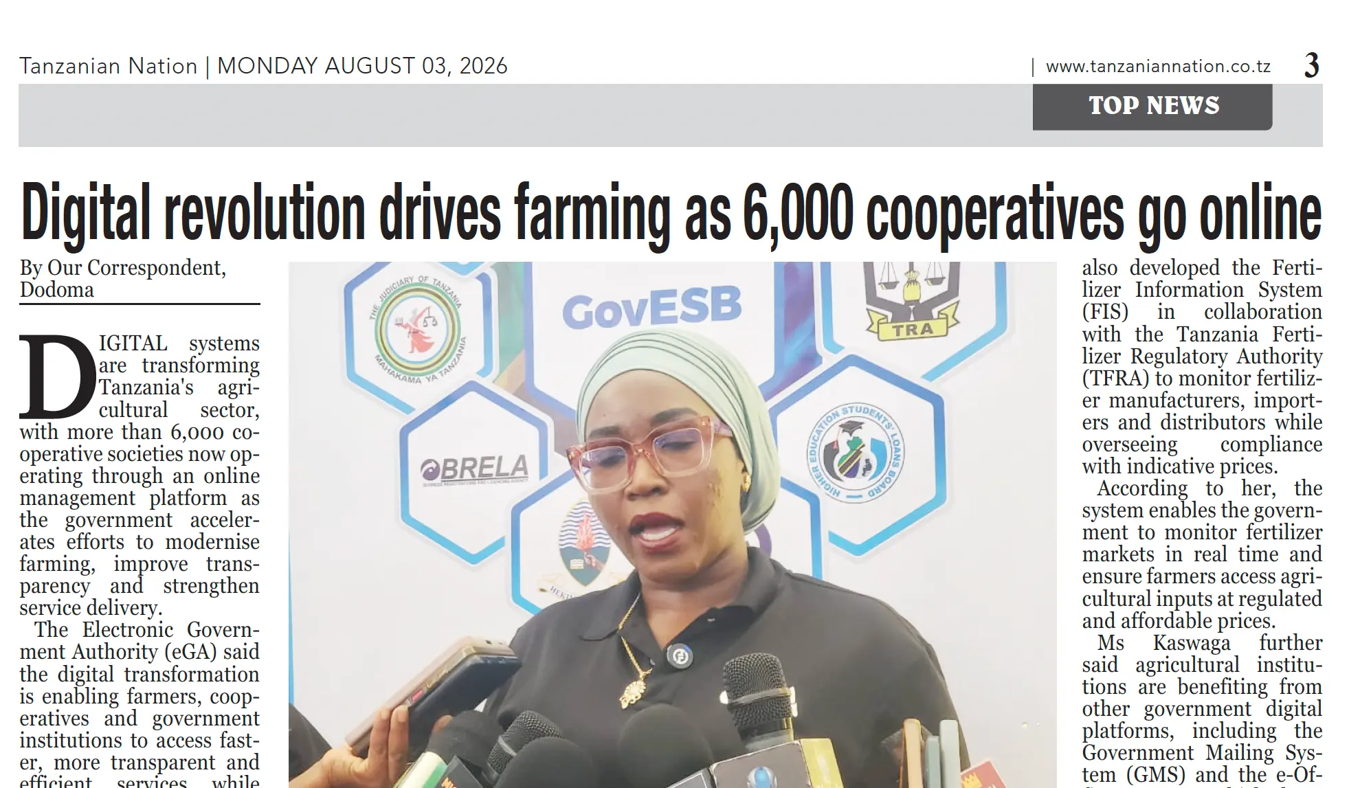 Digital revolution drives farming as 6,000 cooperatives go online