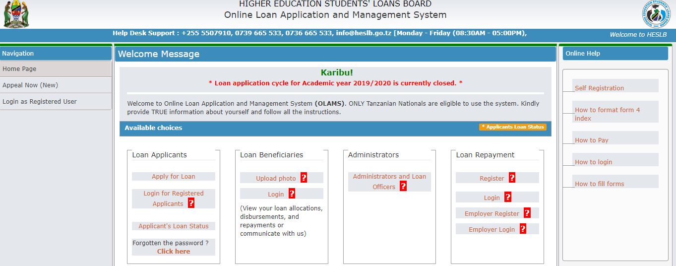 https://olas.heslb.go.tz/index.php/olas/Olas