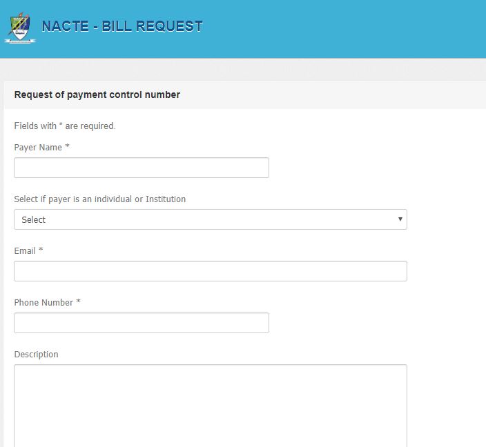 https://www.nacte.go.tz/bills/index.php?r=site/request