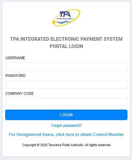 https://tepp.ports.go.tz/login