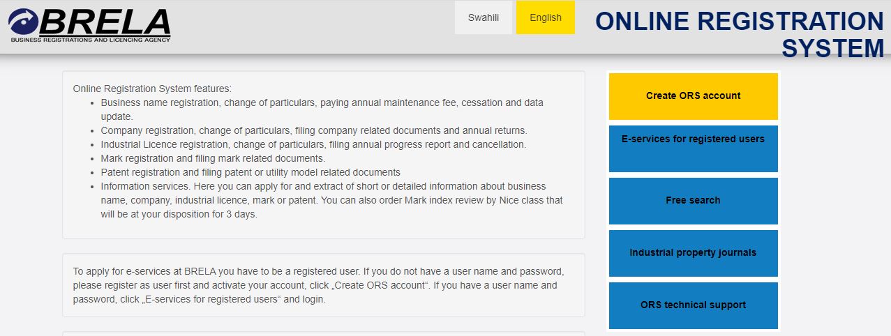 https://ors.brela.go.tz/ors